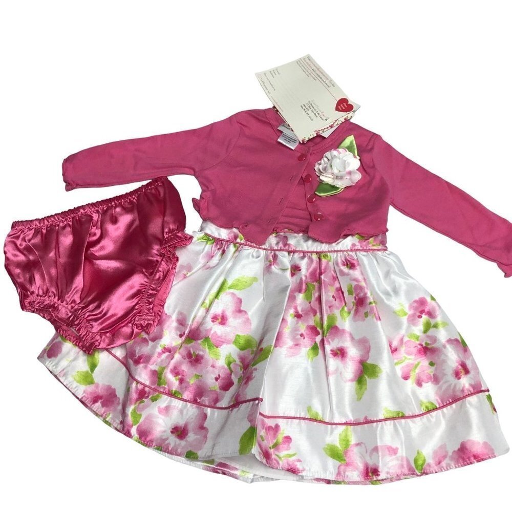 SWEETHEART ROSE BABY GIRSL THREE PCS OUTFIT 12  MOS NEW WITH‎ TAG